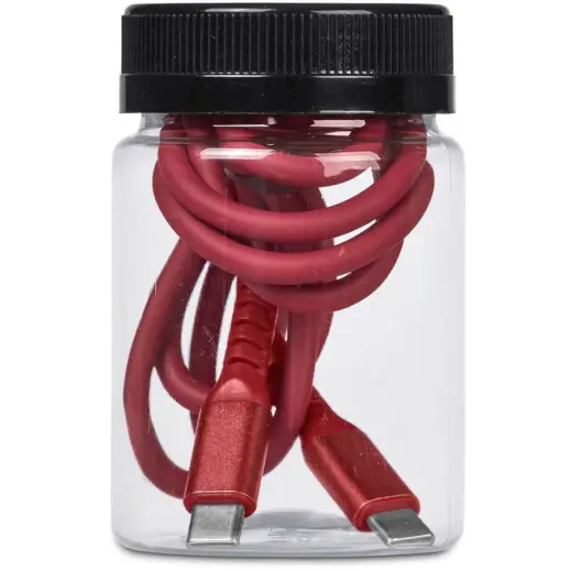 Altitude Barlitt Fast Charge Type-C to Type-C Charging Cable Cable in Jar Red Jar